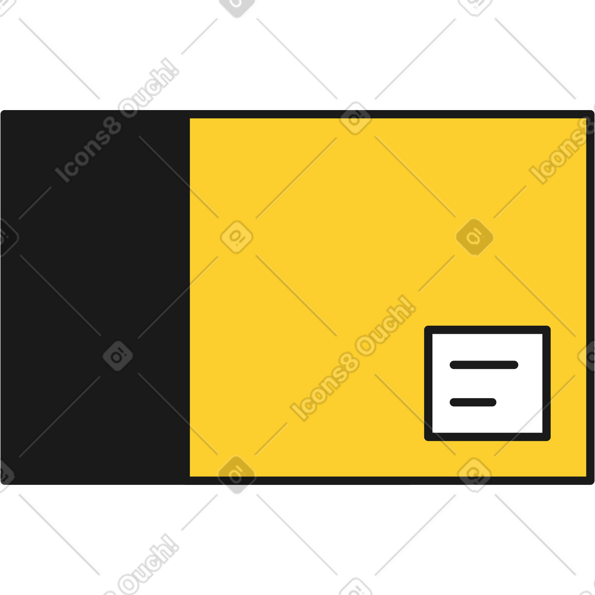Scatola illustrazione animata in stile Taxi scaricabile in GIF, Lottie (JSON), AE