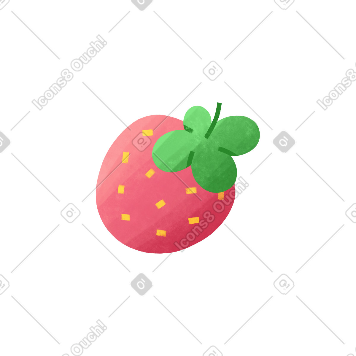 Иллюстрация Клубника в стиле Bonbon — скачать в форматах PNG, SVG