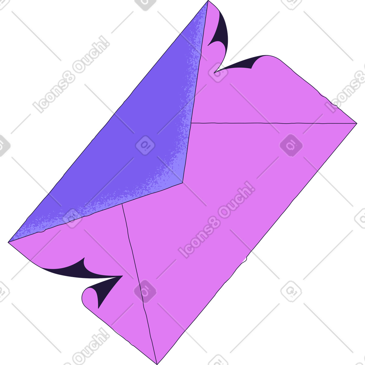 Ilustración Sobre en estilo Conifer a descargar en PNG y SVG