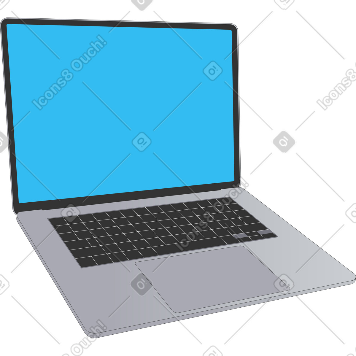 Kit スタイルの ラップトップ のイラストをPNG、SVG形式でダウンロード
