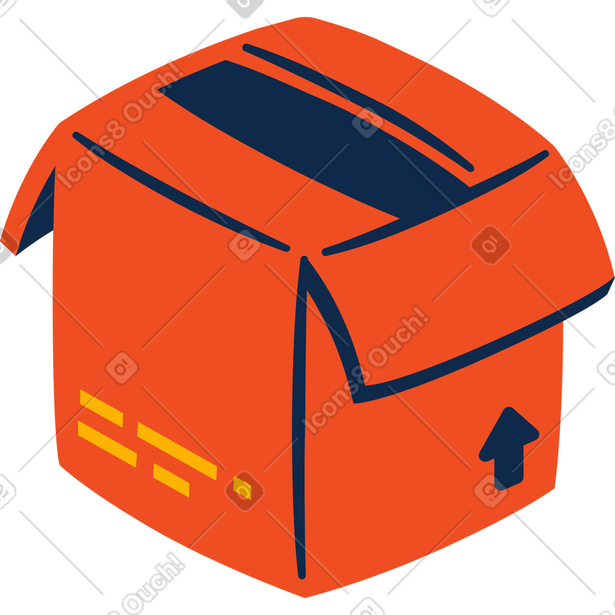Illustration Boîte dans le style Flame à télécharger aux formats PNG, SVG