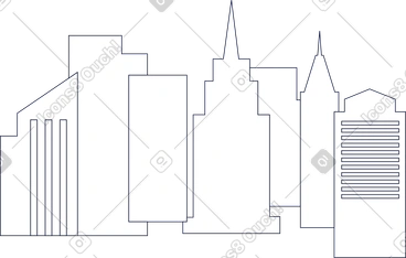 Building background line PNG, SVG