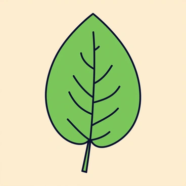 A single leaf with intricate veins against a solid color background