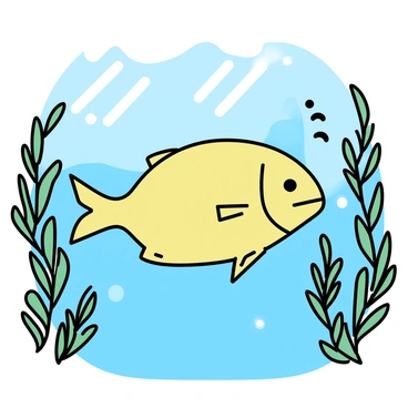 A sunfish, with a large flat body and a rounded shape, is swimming gracefully through a dense kelp forest. The kelp is tall and swaying gently, with varying shades of green, creating a rich underwater environment. Sunlight filters through the water, casting dappled light patterns on the ocean floor and illuminating the sunfish's skin. The scene is filled with strands of kelp intertwining, adding depth to the underwater landscape.