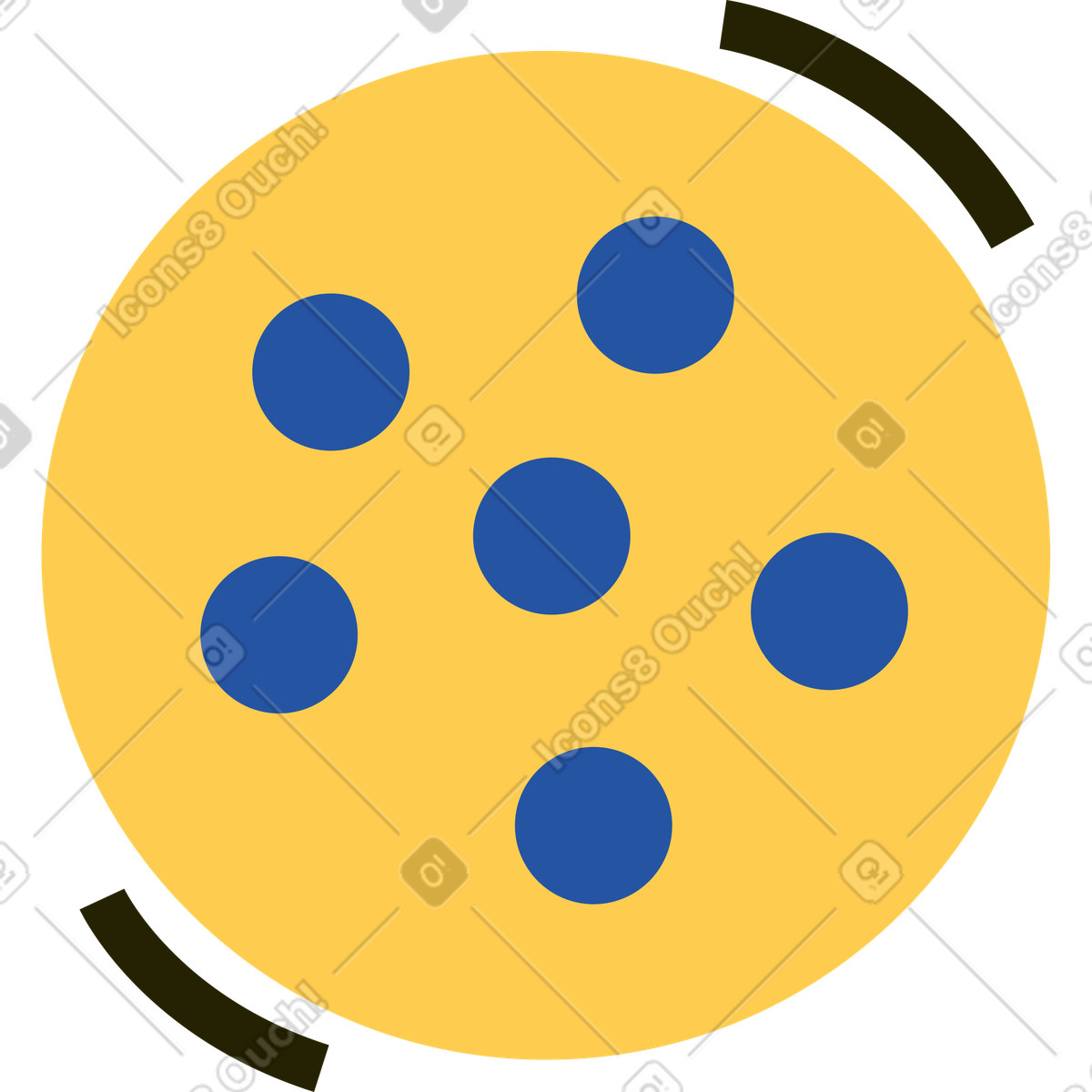 Biscotti illustrazione in stile Spot scarica in PNG, SVG