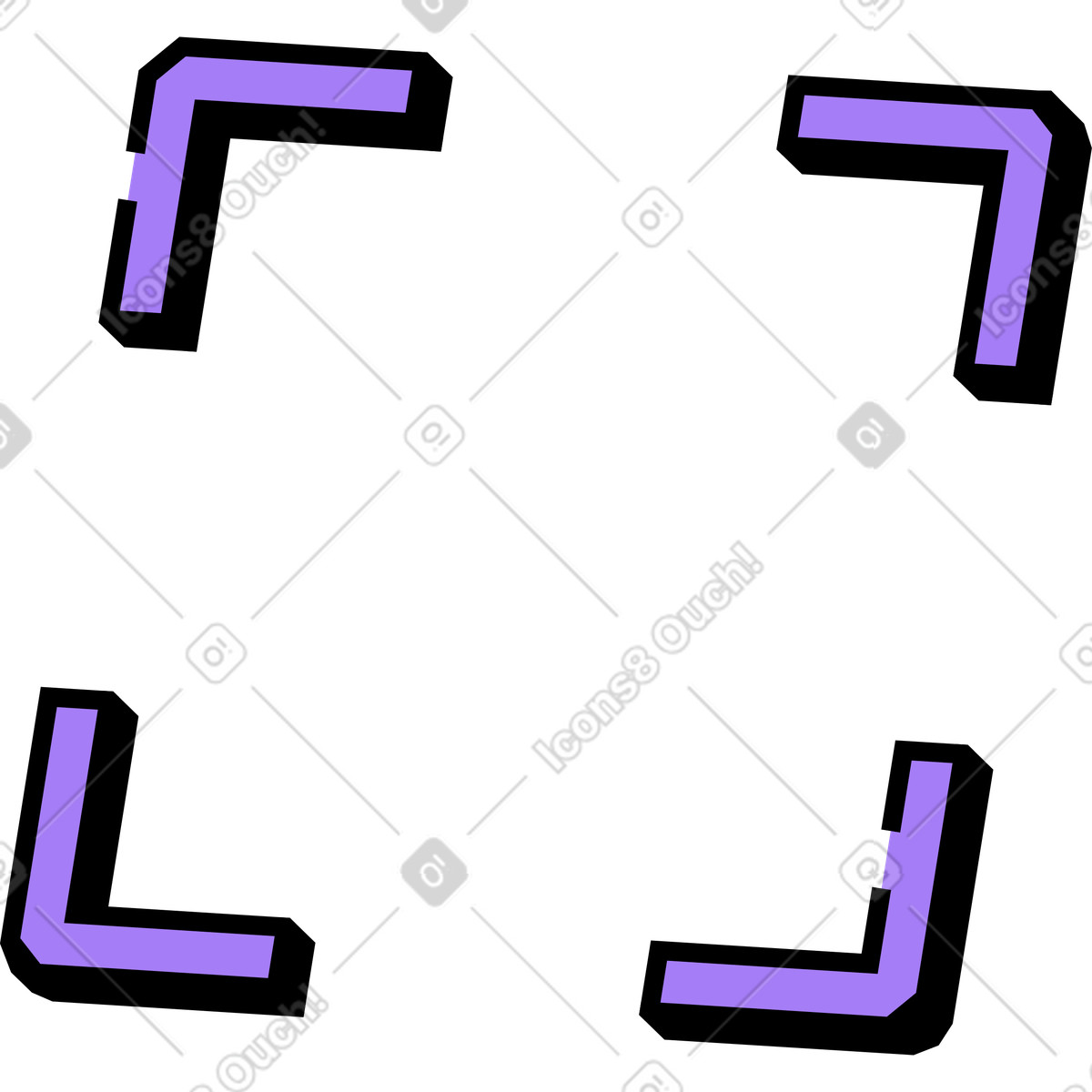 Frame illustration in Amethyst style download in PNG, SVG