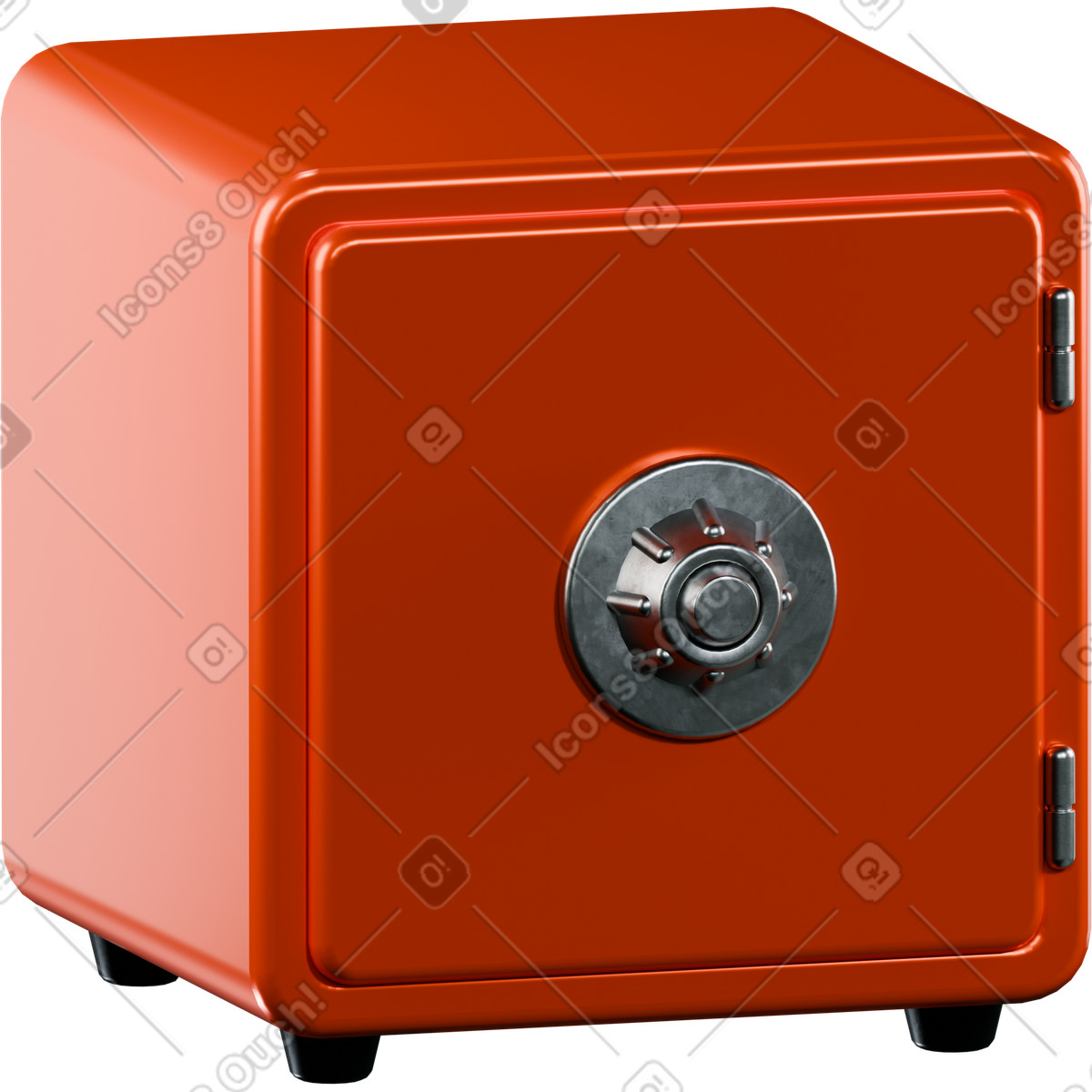 Ilustración Caja de seguridad en estilo 3D Platforms a descargar en PNG y SVG