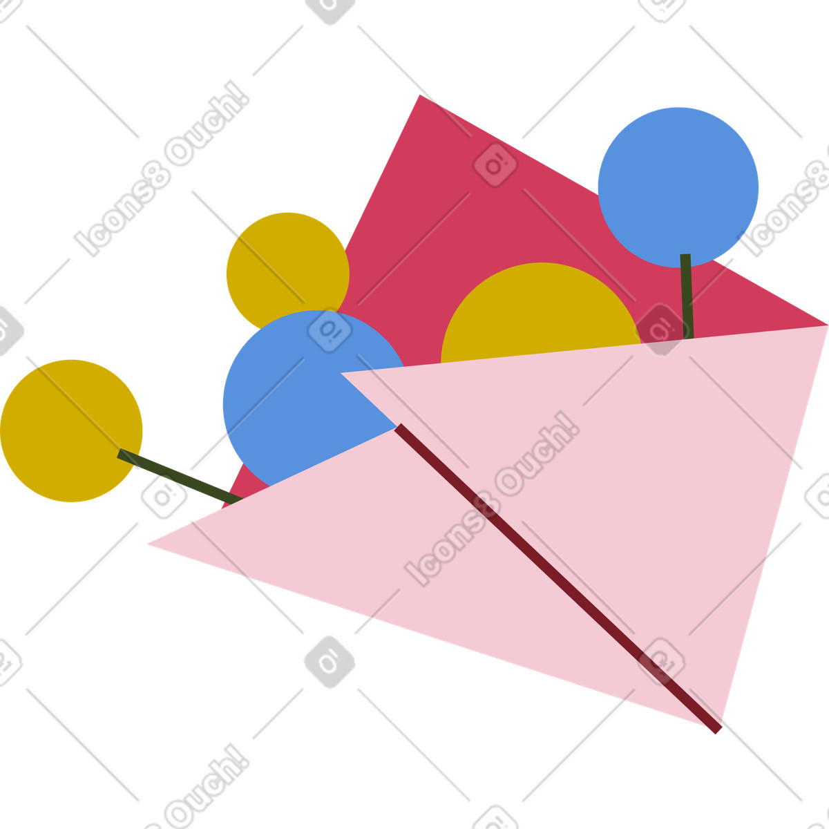 下载 Vector 风格的 花卉 插画，支持 PNG、SVG 格式