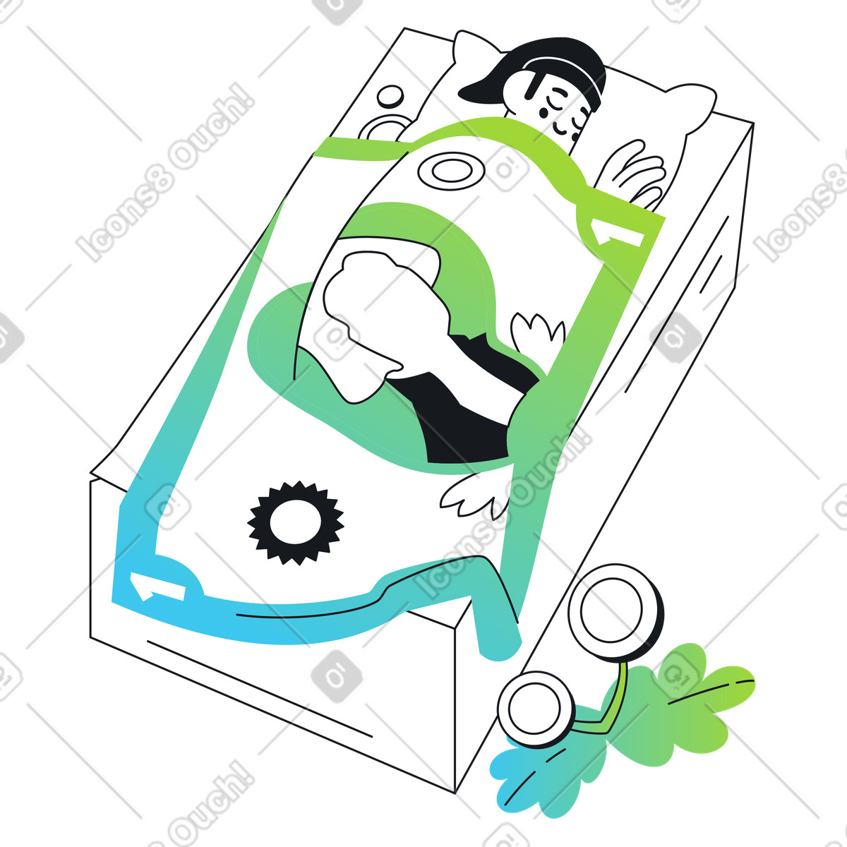Financial cusion illustration in Breeze style download in PNG, SVG