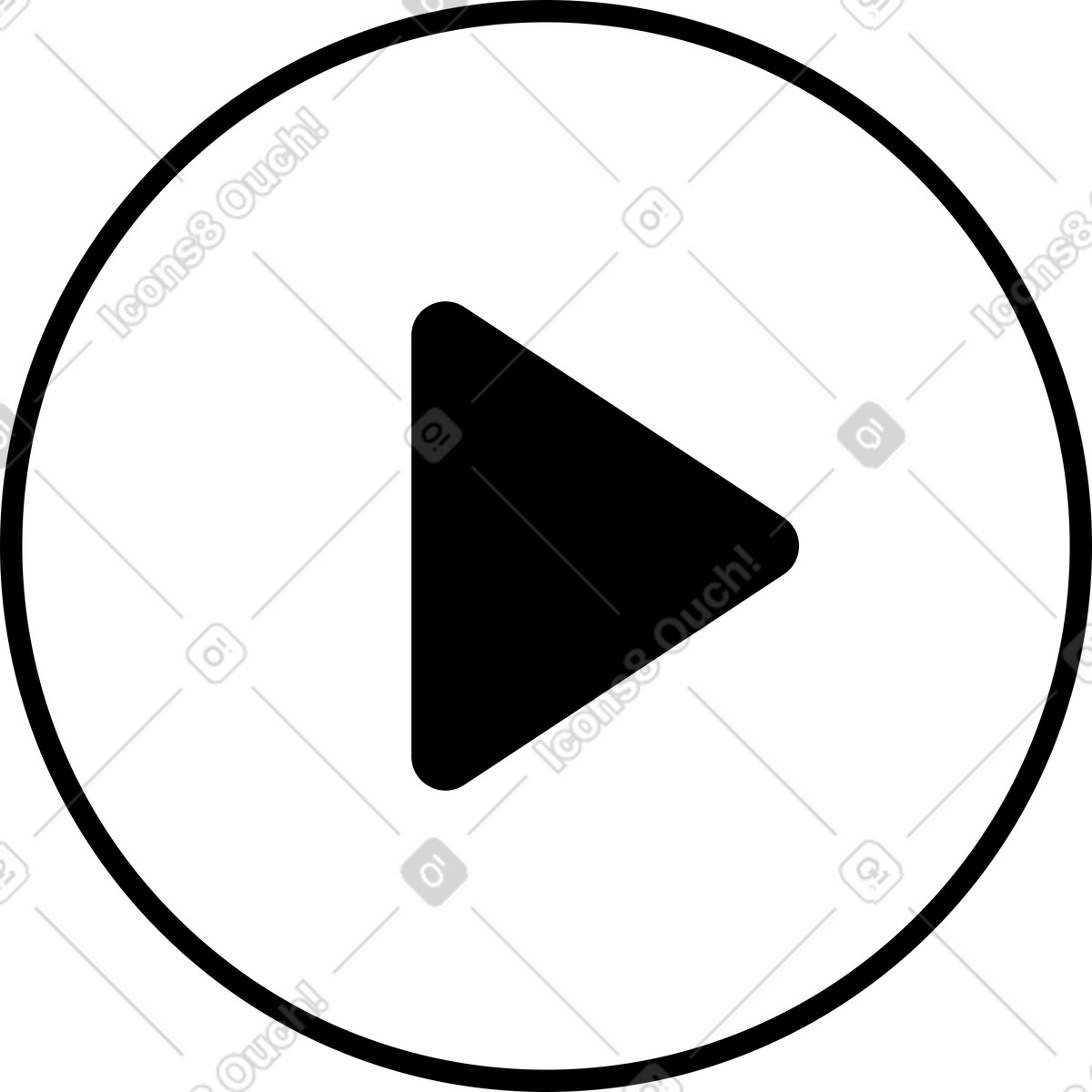 Ilustración Botón de play en estilo Azure a descargar en PNG y SVG