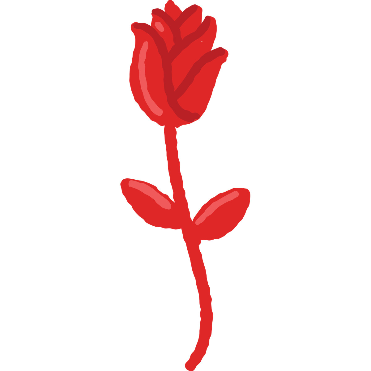 Rose illustrazione in stile Cherry scarica in PNG, SVG
