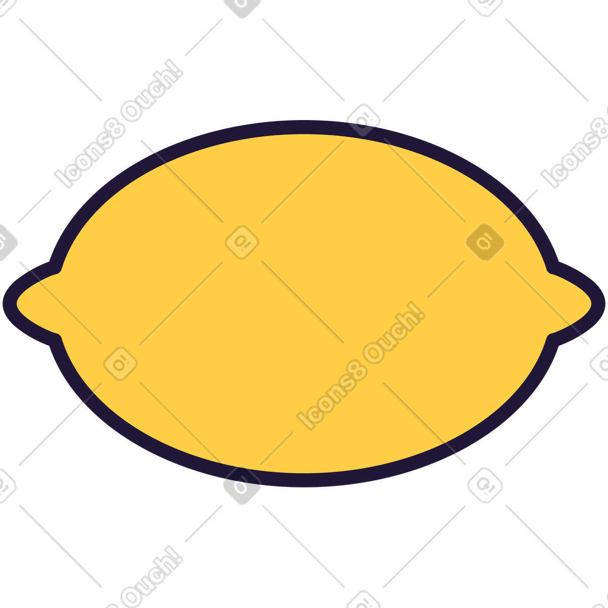 Ilustración Lemon en estilo Conifer a descargar en PNG y SVG