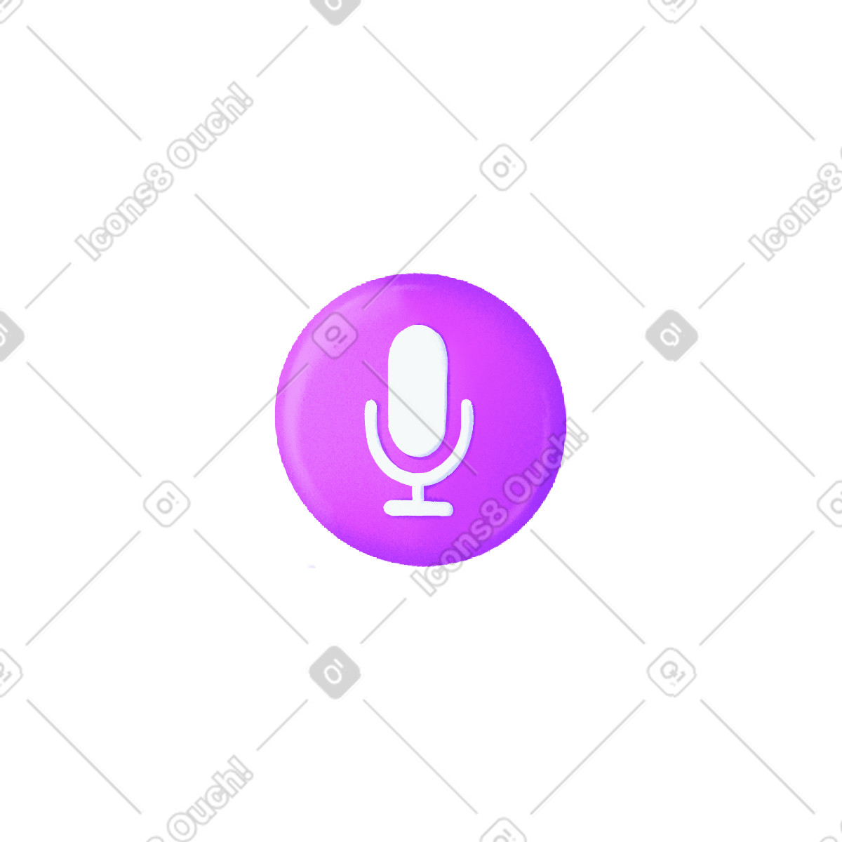 Smart スタイルの Purple round button with sound icon のイラストをPNG、SVG形式でダウンロード