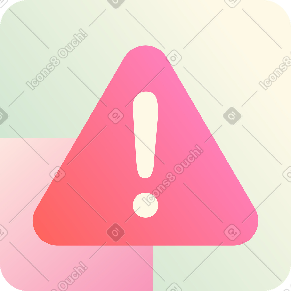Ilustración Señal de error en estilo Beam a descargar en PNG y SVG