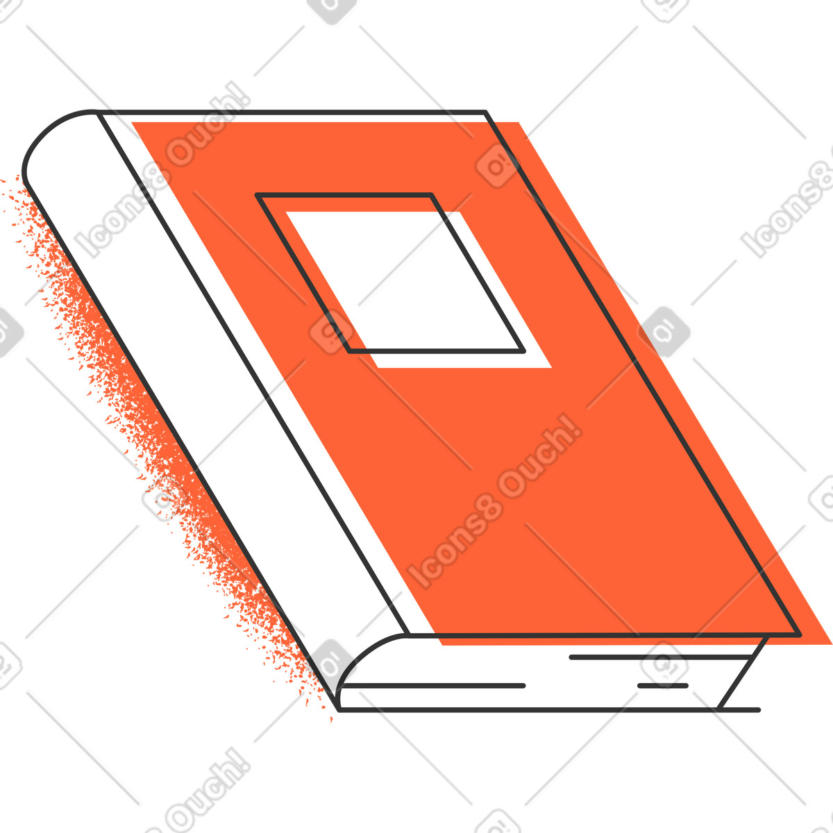 Libro illustrazione in stile Crayon scarica in PNG, SVG