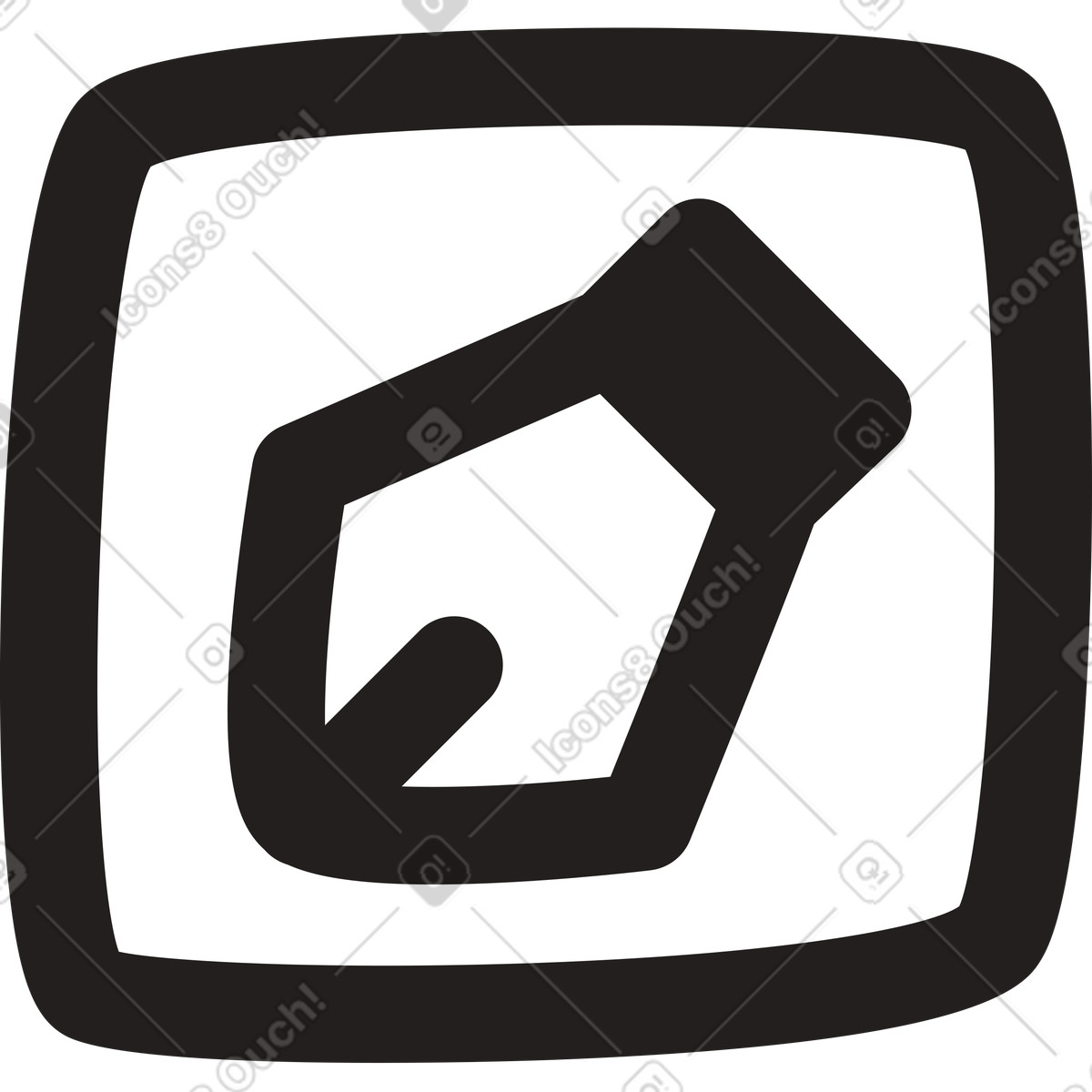 Stiftwerkzeug-Illustration im Little-Stil als Download in PNG, SVG