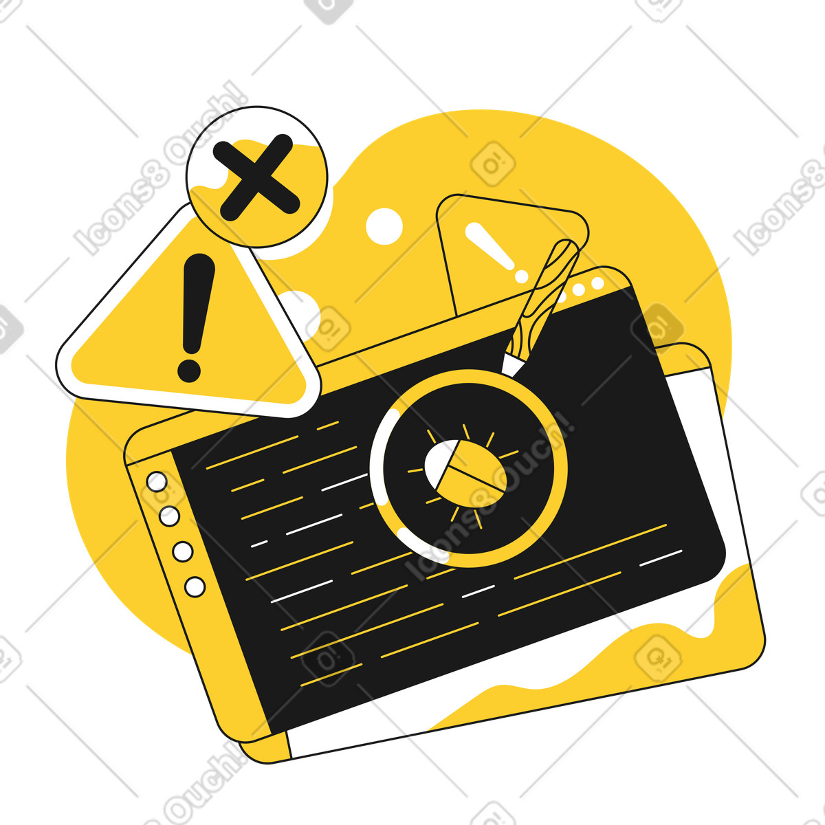Test del software illustrazione in stile Taxi scarica in PNG, SVG