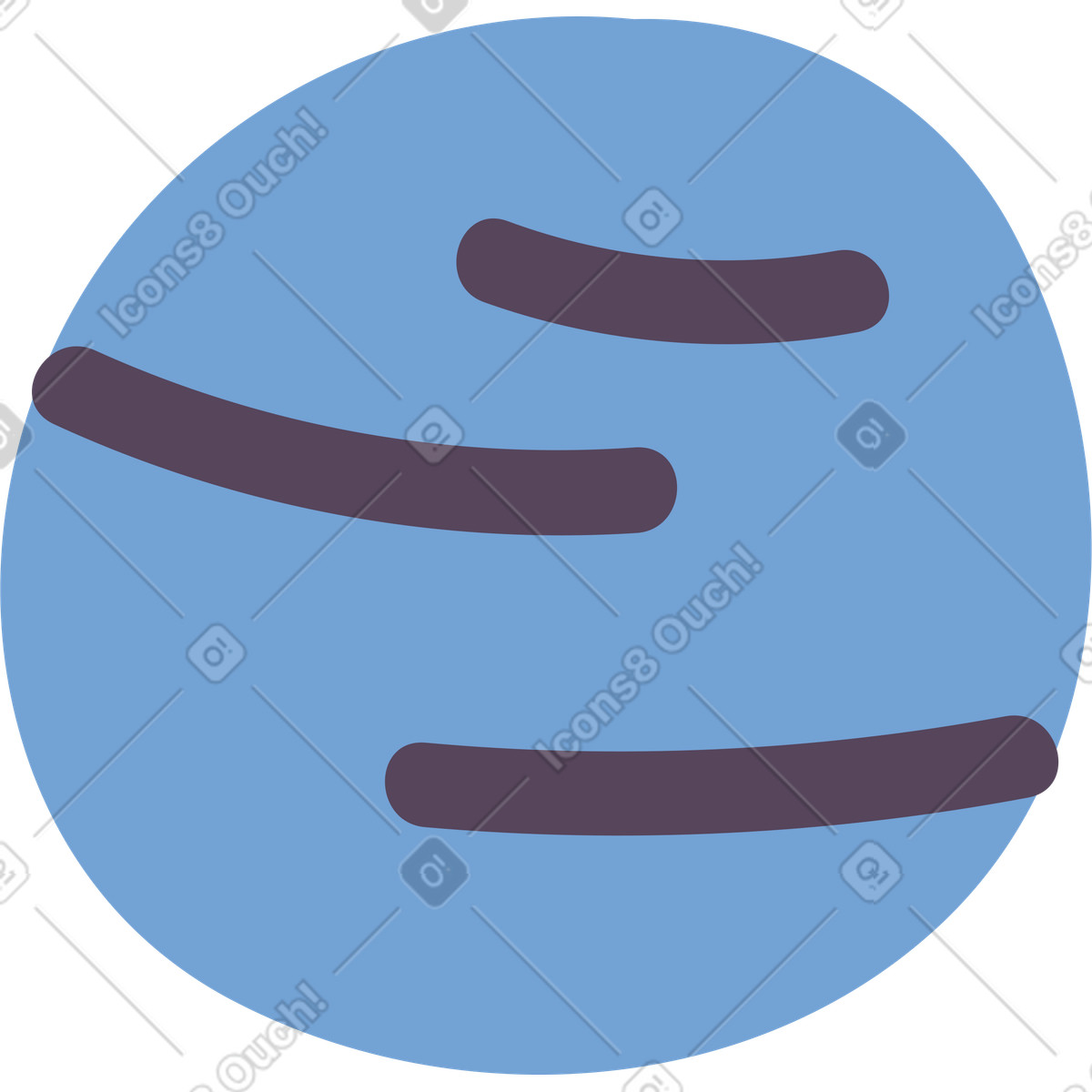 Ilustración Planeta en estilo Pluto a descargar en PNG y SVG
