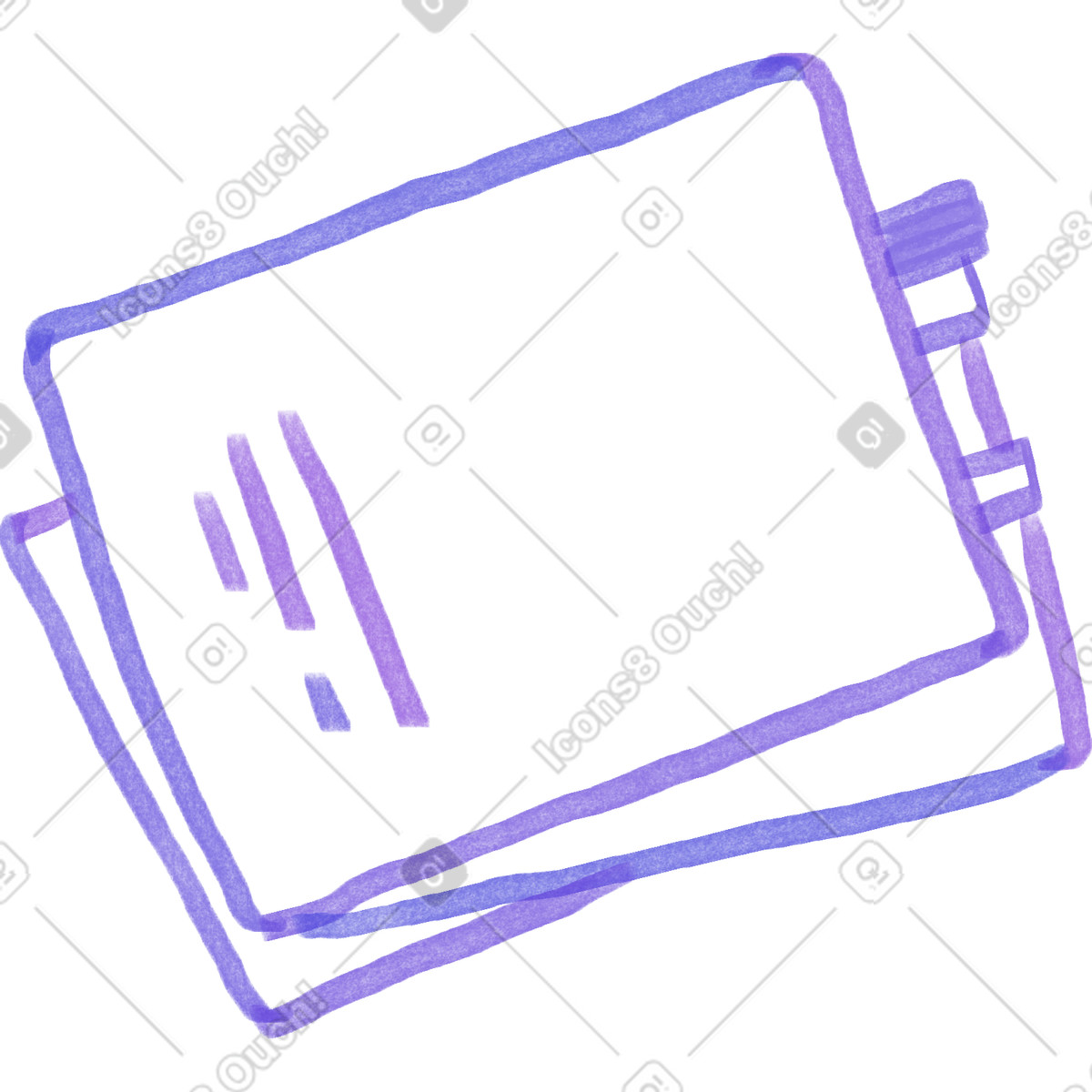 Workbook illustration in Marker style download in PNG, SVG
