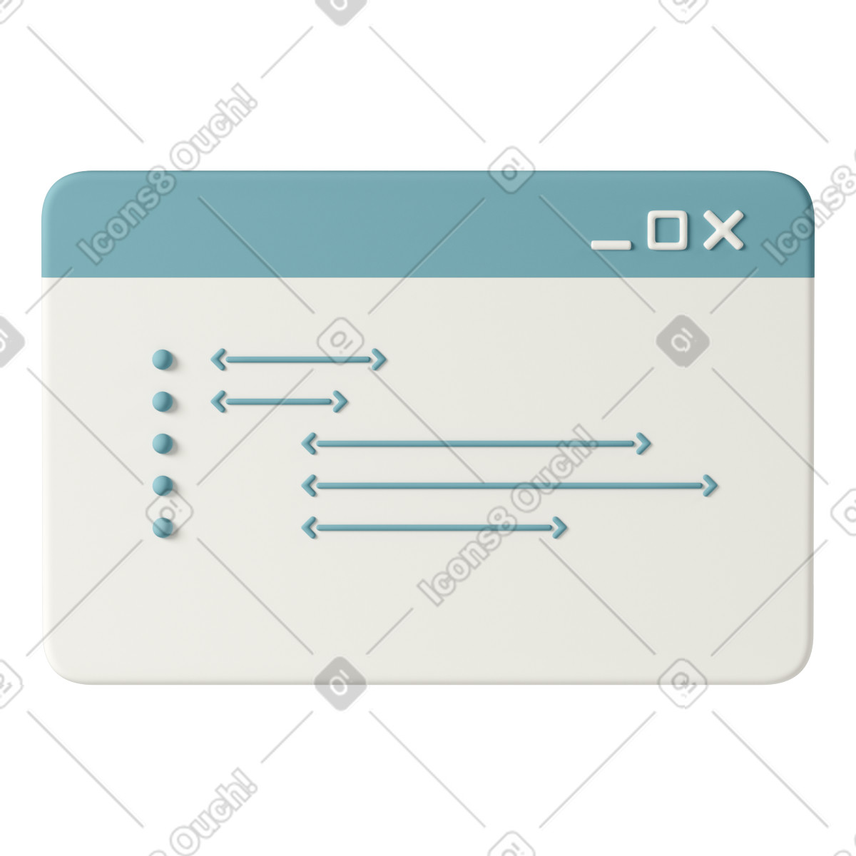 Flat browser window with code illustration in PNG, SVG