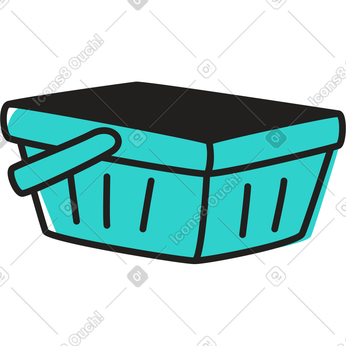 下载 Little 风格的 空的购物车 插画，支持 PNG、SVG 格式