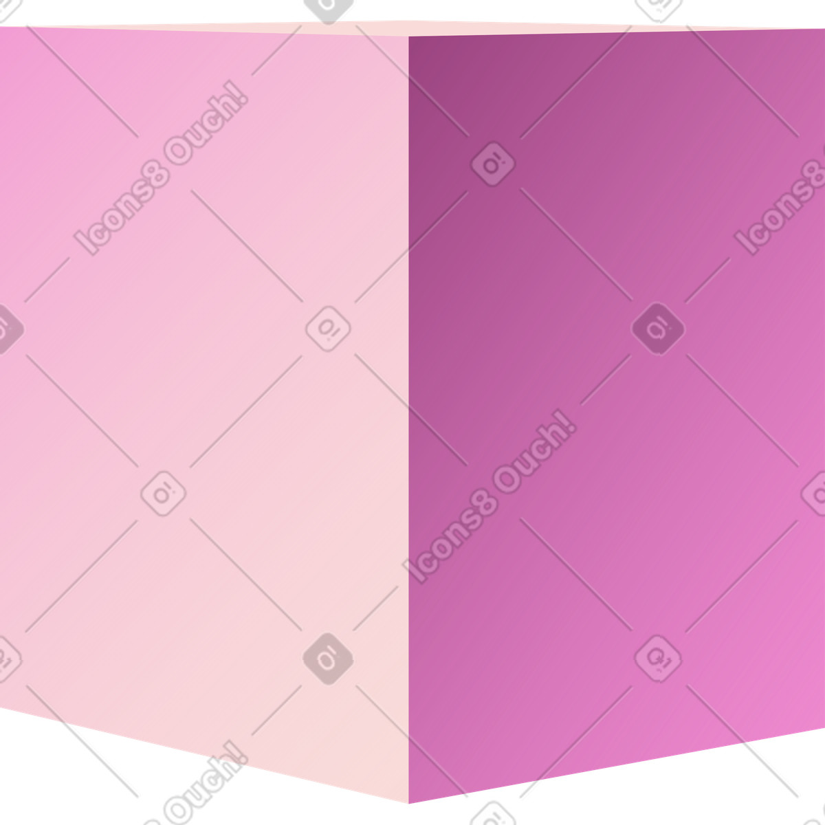 Ilustração de Cubo em no estilo Levels para baixar em PNG, SVG
