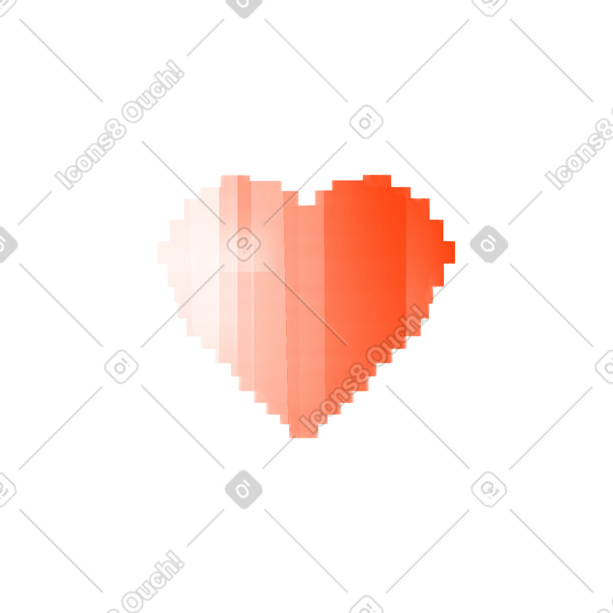 Heart illustrazione in stile Dynamic scarica in PNG, SVG
