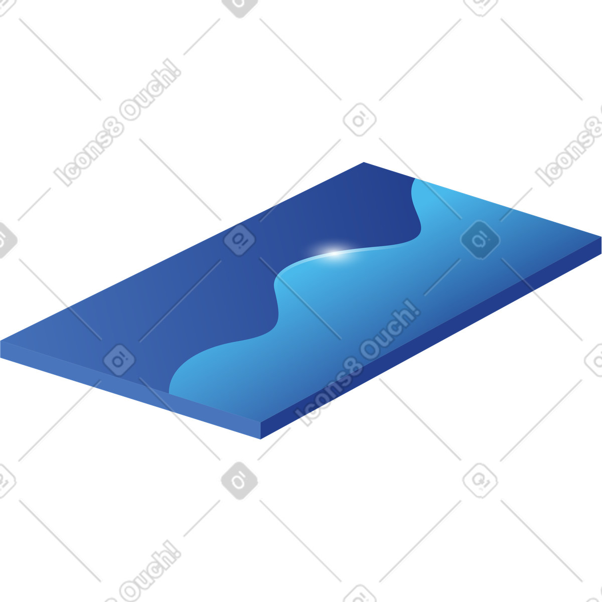 Frame with glowing graph illustration in PNG, SVG