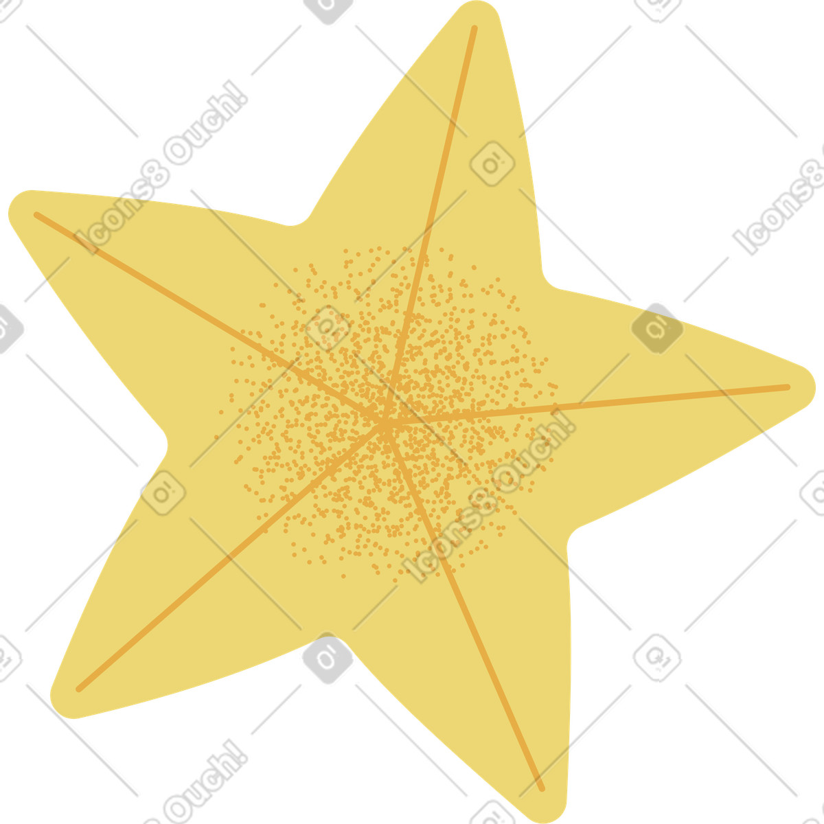 Illustration Grande star dans le style Delight à télécharger aux formats PNG, SVG