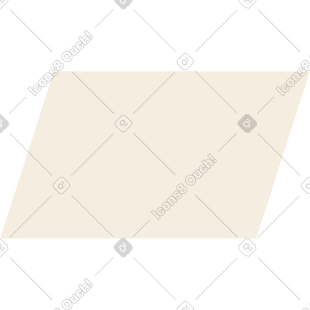 Ilustração de Beige parallelogram em no estilo Pale para baixar em PNG, SVG