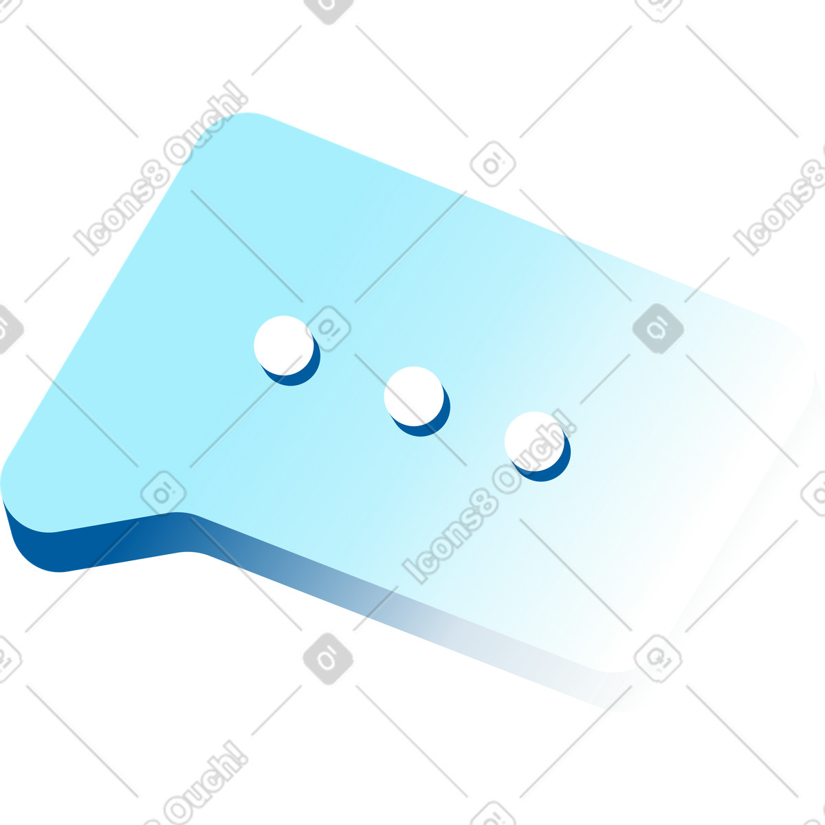 Illustration Bulle dans le style Icy à télécharger aux formats PNG, SVG