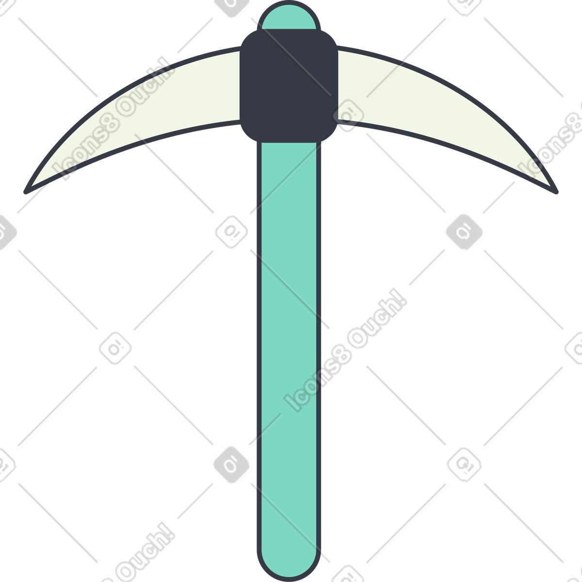 Piccone illustrazione in stile Abstract scarica in PNG, SVG