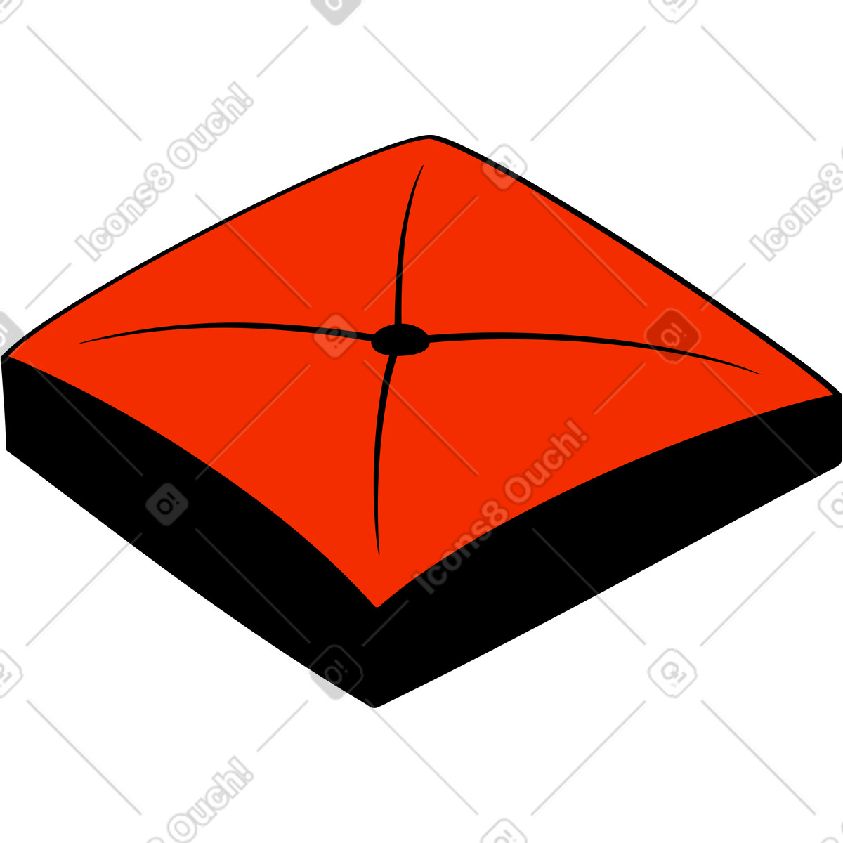 Landeplattform-Illustration im Looney-Stil als Download in PNG, SVG