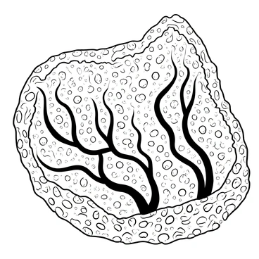 Illustration of fibroblast cells creating collagen fibers