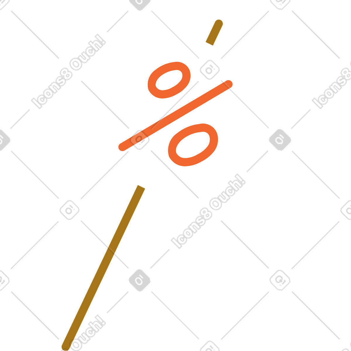 Discounted price tag illustration in Woof style download in PNG, SVG