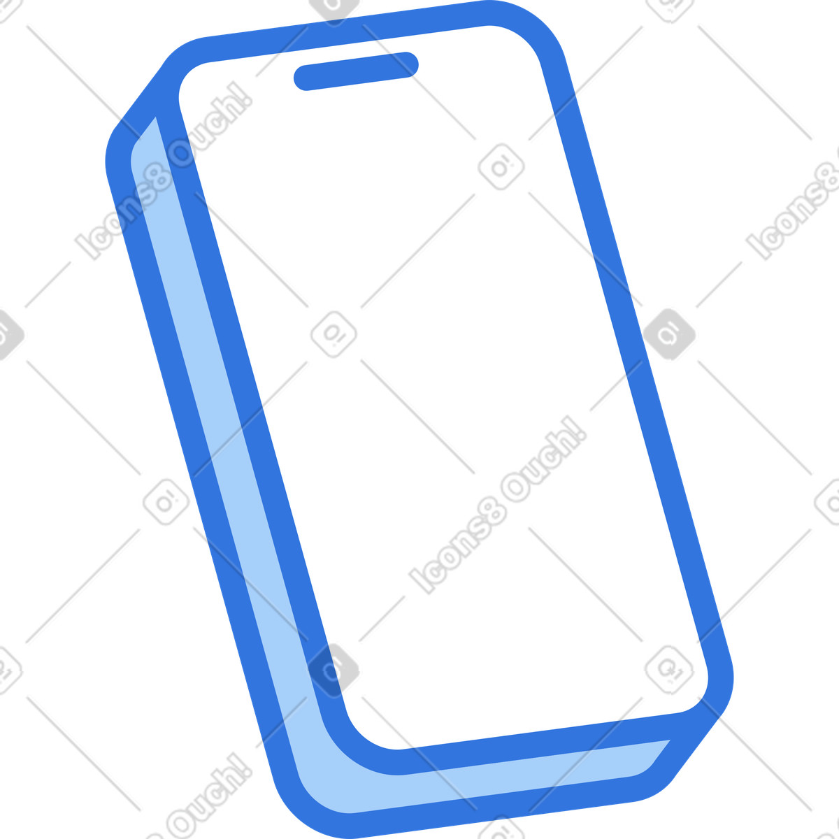 Phone illustration in PNG, SVG