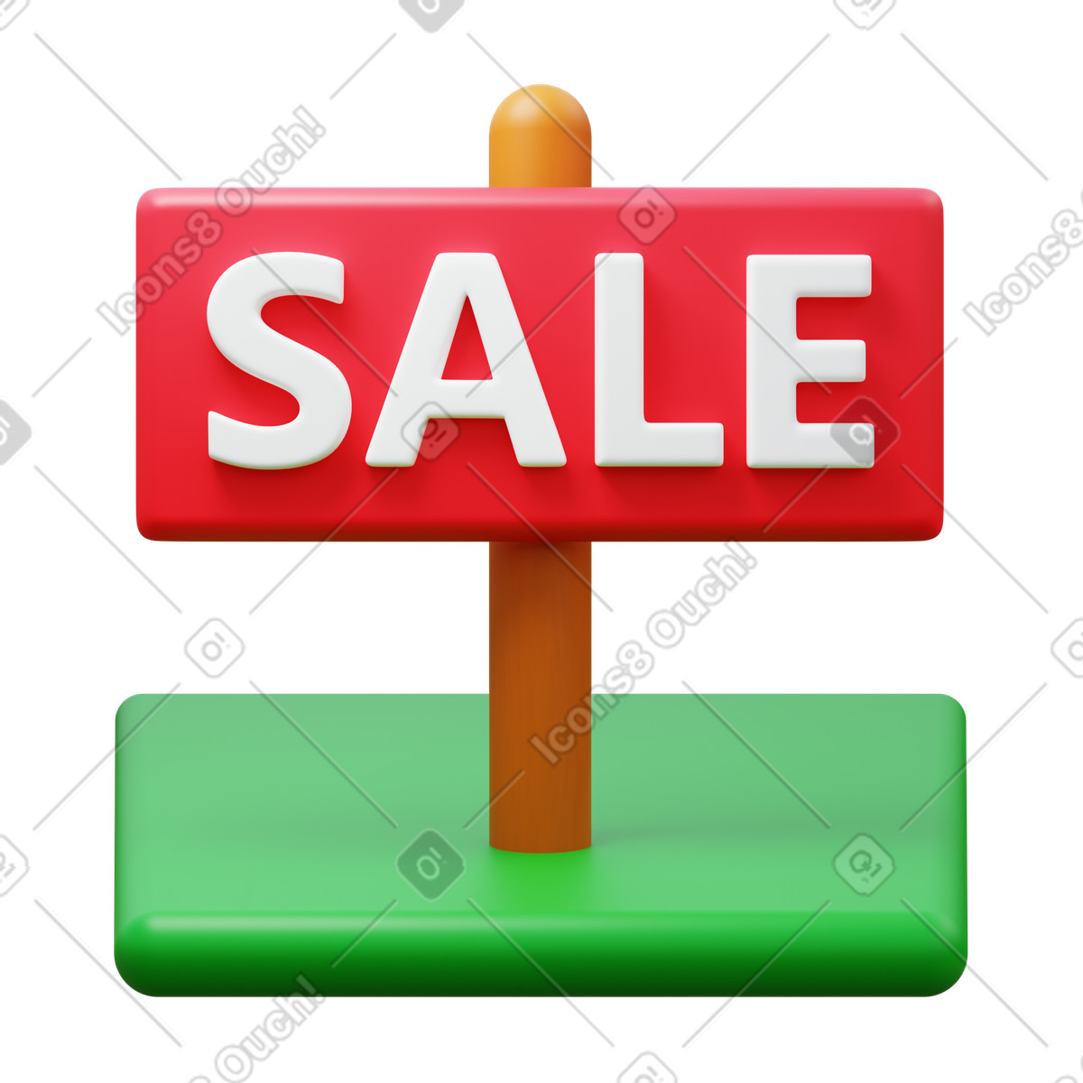 Land sales-Illustration im 3D Fluency-Stil als Download in PNG, SVG