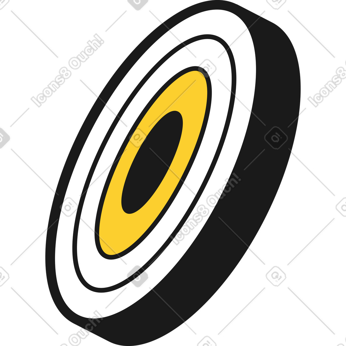 Ilustração de Alvo em no estilo Taxi para baixar em PNG, SVG