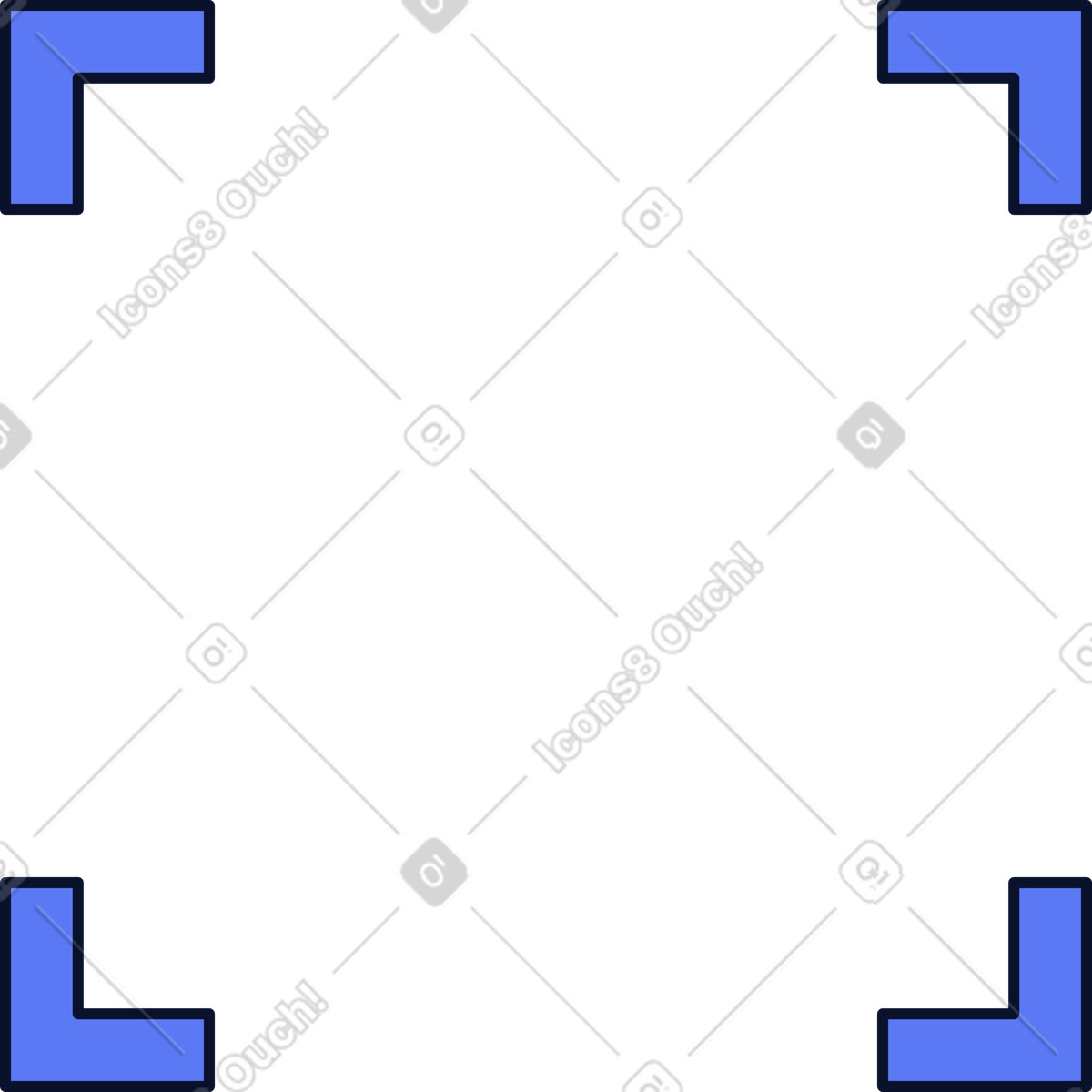 Frame illustration in Flexy style download in PNG, SVG