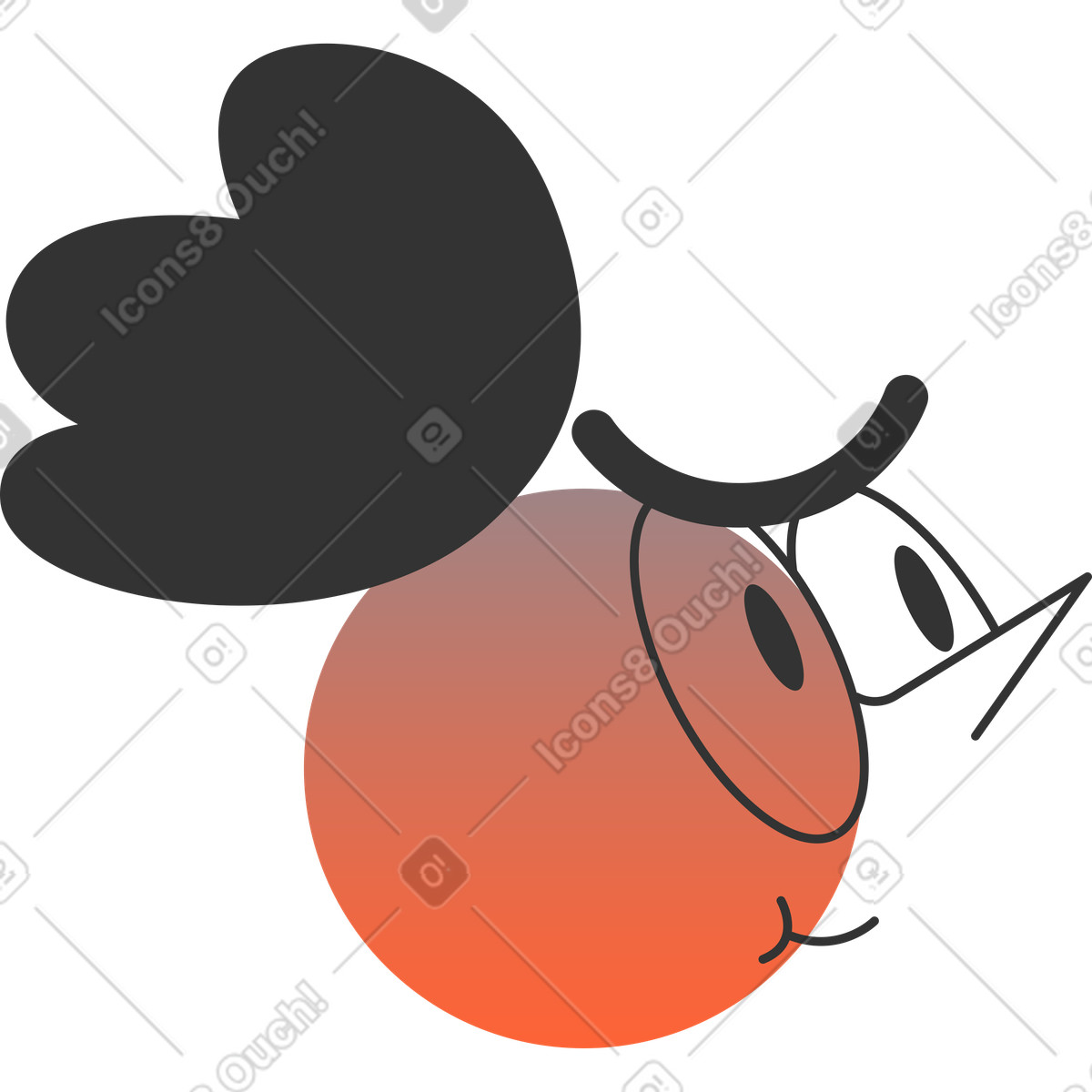 Иллюстрация Глава в стиле Crayon — скачать в форматах PNG, SVG