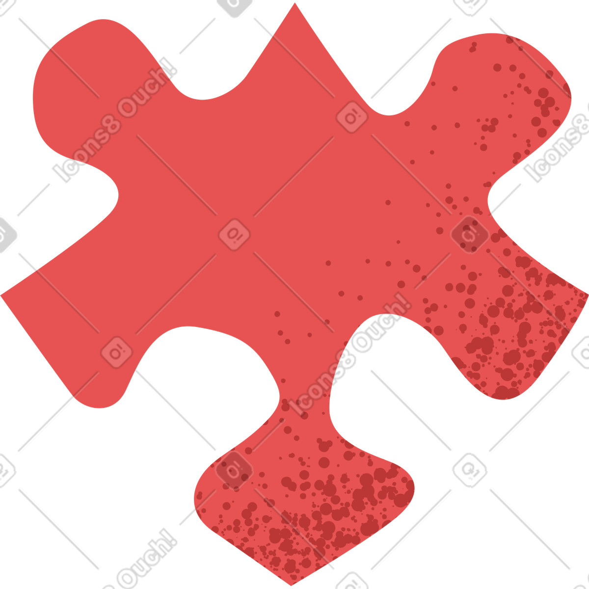 Ilustração de Puzzle part em no estilo Pale para baixar em PNG, SVG