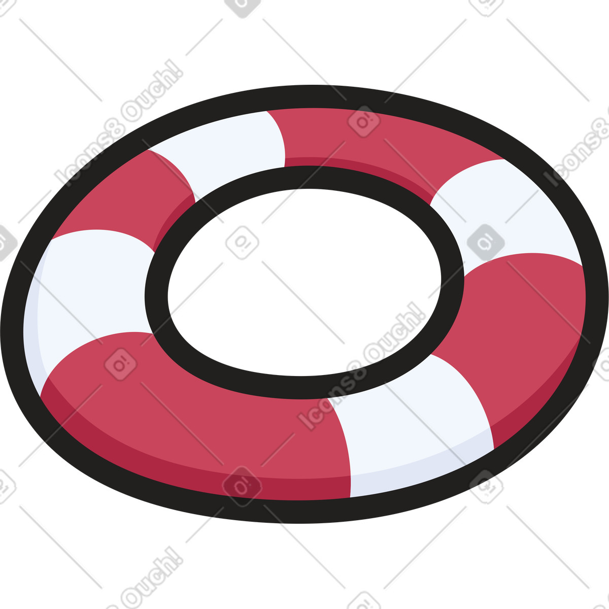 Clipart 스타일의 생명의 고리 일러스트레이션 PNG, SVG 다운로드