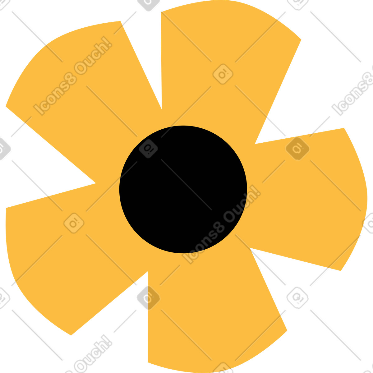 Ilustración Flor en estilo Burgundy a descargar en PNG y SVG