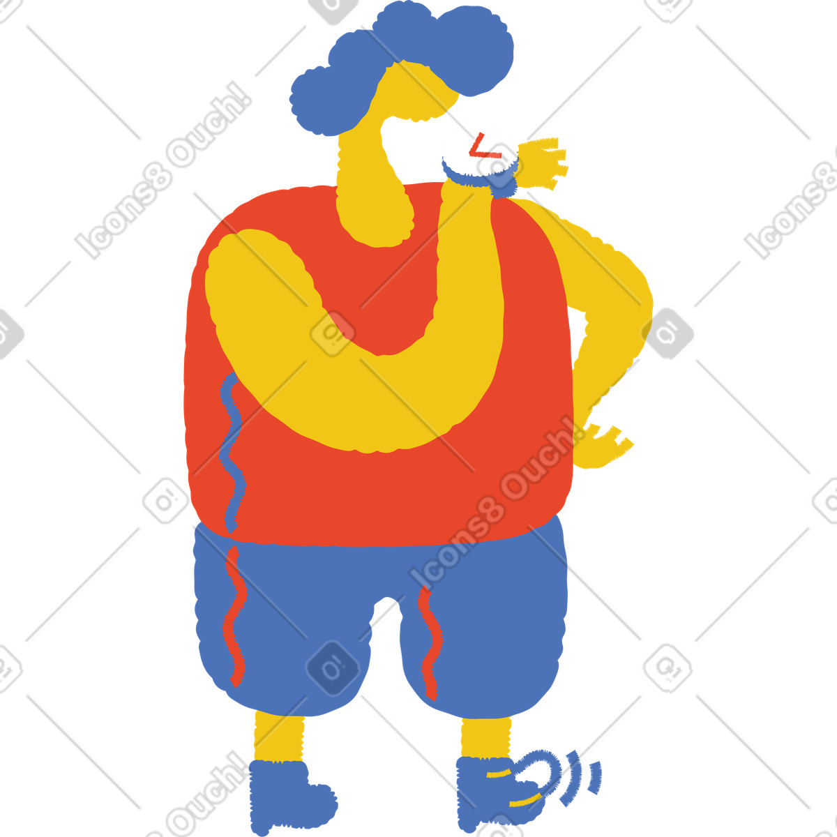Illustration Homme dans le style Bermuda à télécharger aux formats PNG, SVG