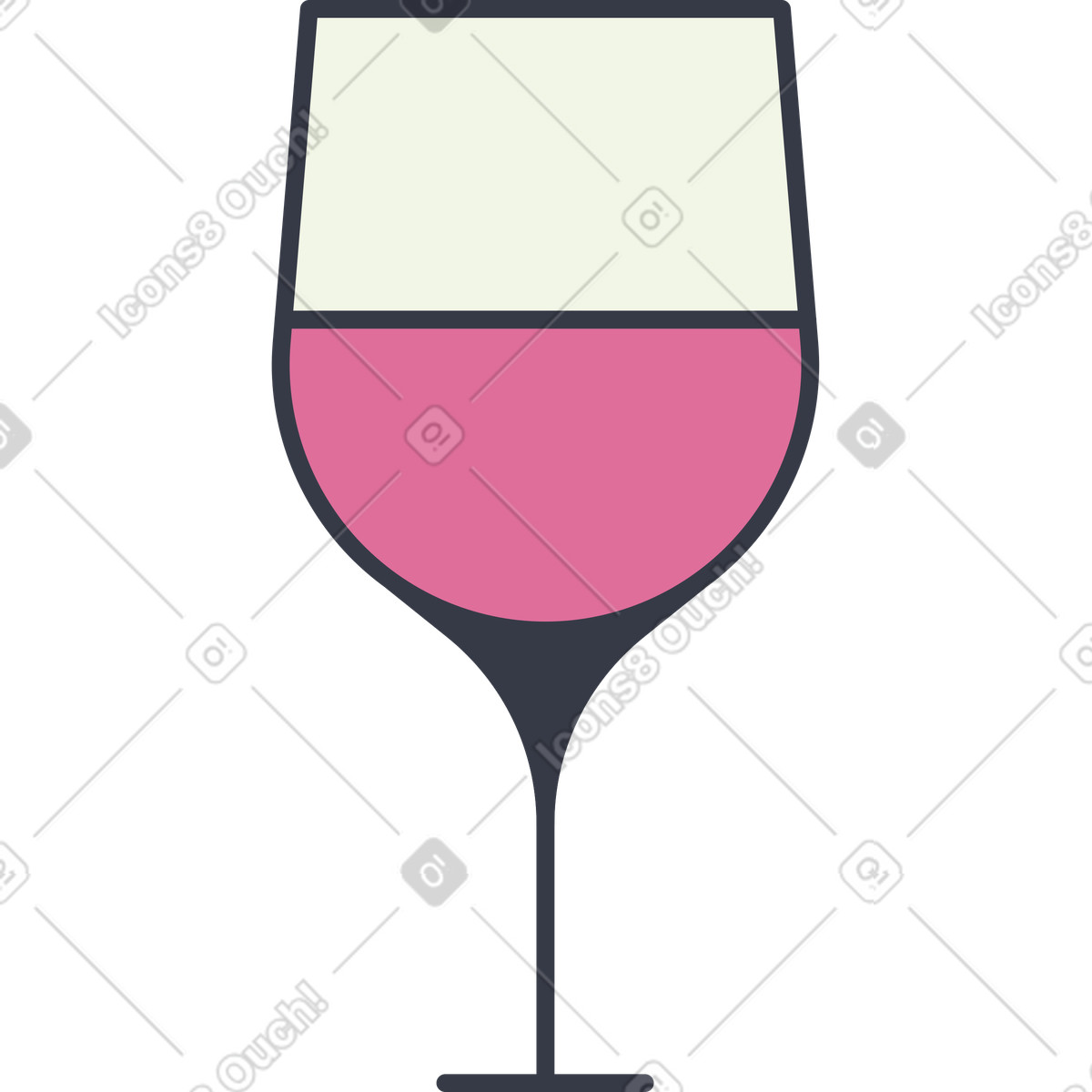 Ilustração de Copo vinho em no estilo Abstract para baixar em PNG, SVG