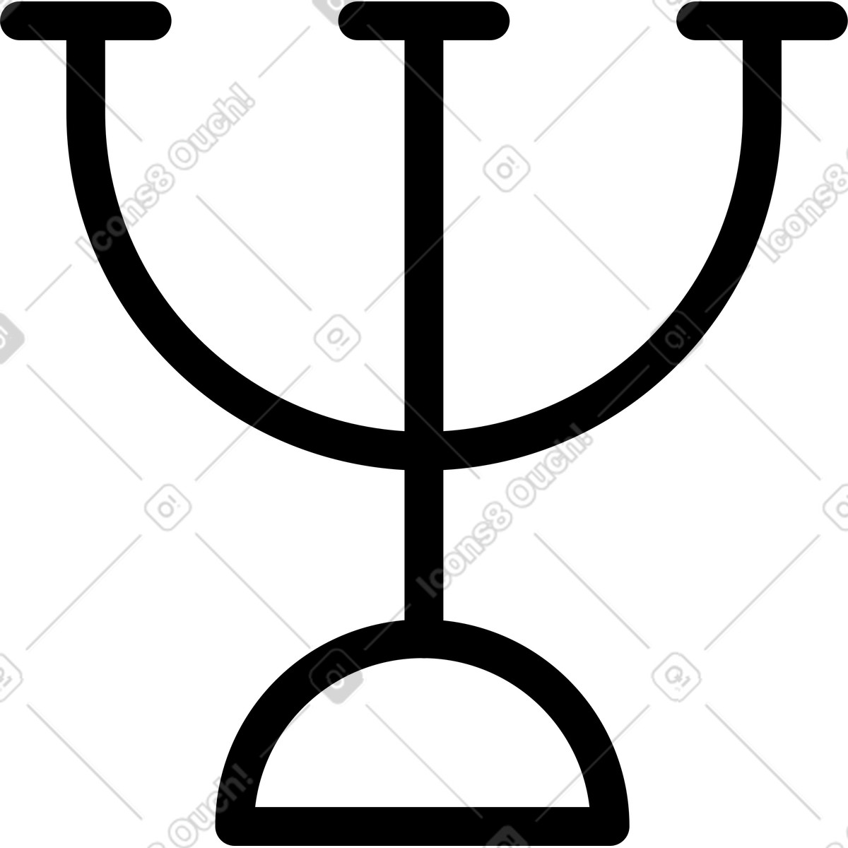 Ilustración Porta vela en estilo Transistor a descargar en PNG y SVG