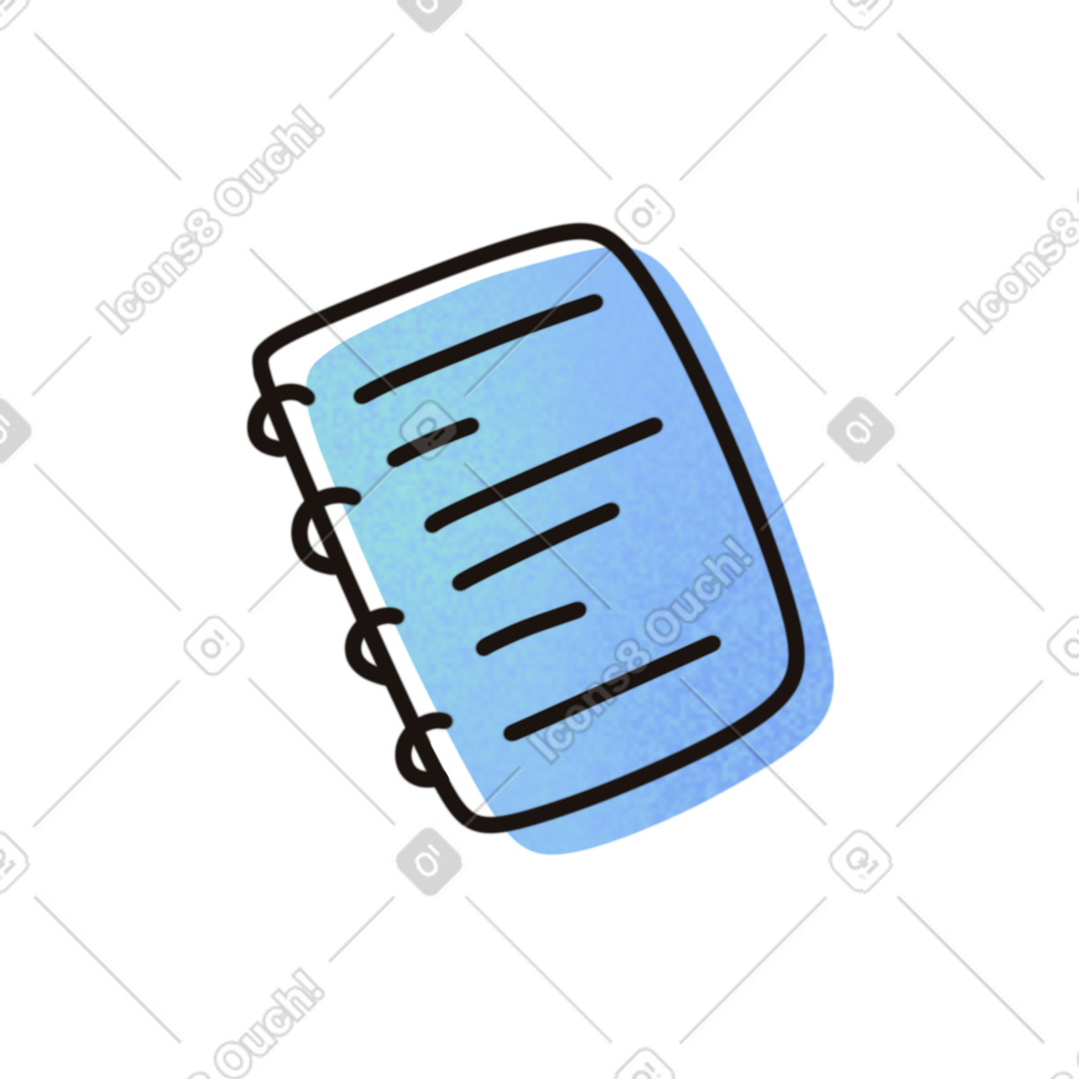 Notepad illustration in Flow style download in PNG, SVG