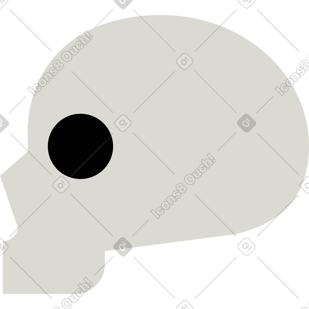 Schädel-Illustration im Burgundy-Stil als Download in PNG, SVG