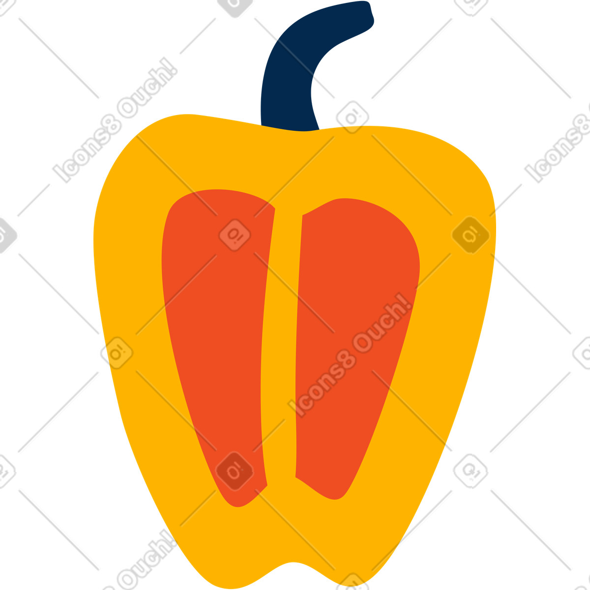 Ilustração de Pimenta em no estilo Flame para baixar em PNG, SVG