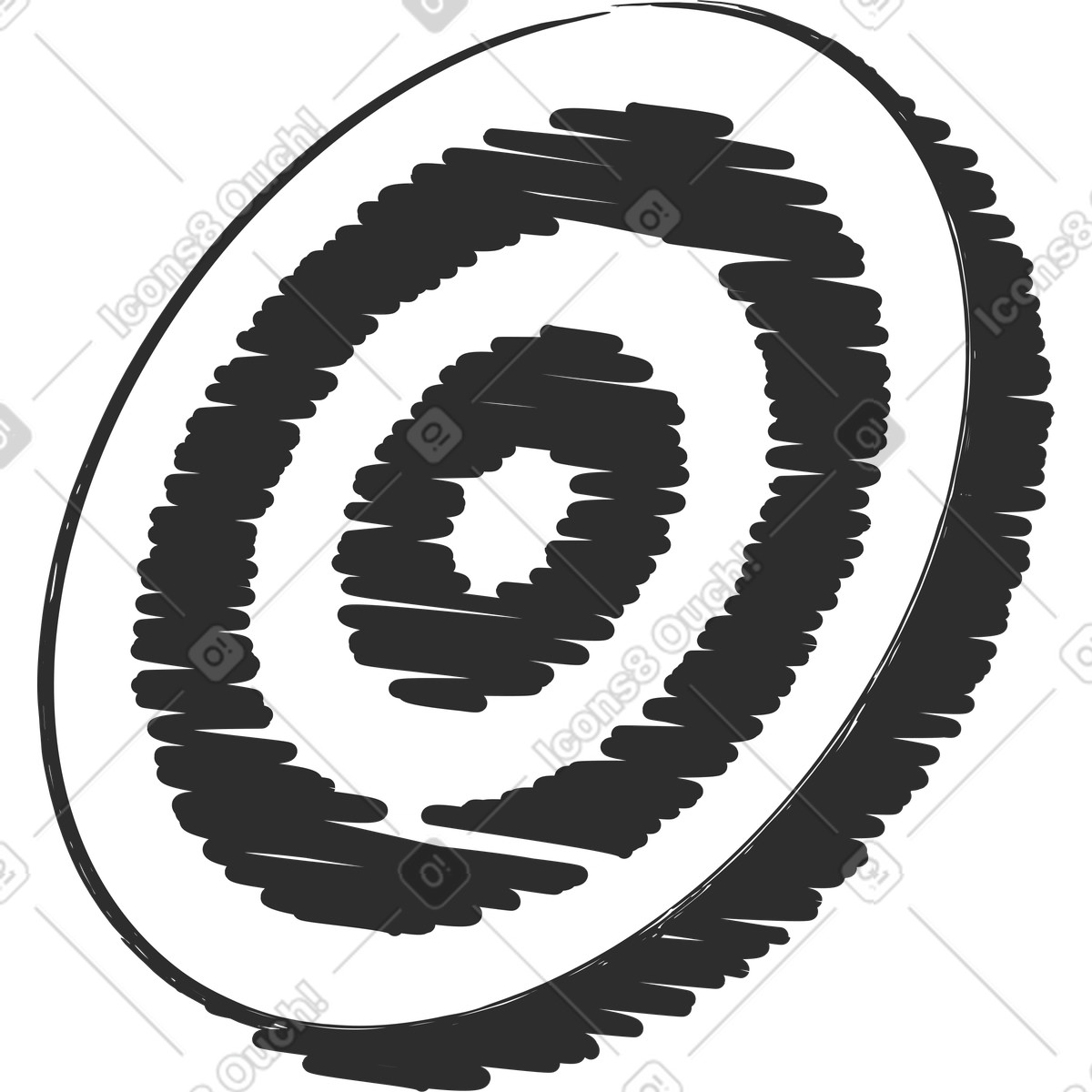 Illustration Cible dans le style Graphite à télécharger aux formats PNG, SVG